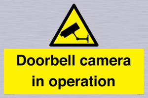 Doorbell camera in operation